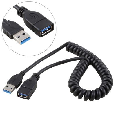 1 5 m hoge snelheid USB 3.0 Male naar vrouwelijke intrekbare voorjaar verlengkabel