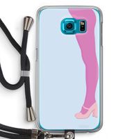 Pink panty: Samsung Galaxy S6 Transparant Hoesje met koord