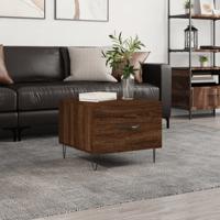 Salontafel 50x50x40 cm bewerkt hout bruin eikenkleur