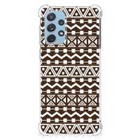 Samsung Galaxy A73 Doorzichtige Silicone Hoesje Aztec Brown