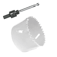 Gatenzaag Ø28 mm - Adapter en centreerboor - Geschikt voor LED Inbouwspots - Bi-metaal zaagblaad