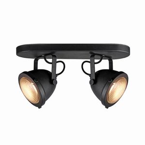 LABEL51 LED Spot 'Moto' 2-lichts, kleur zwart