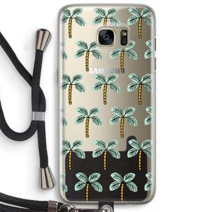 Paradise: Samsung Galaxy S7 Edge Transparant Hoesje met koord
