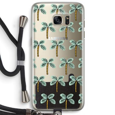 Paradise: Samsung Galaxy S7 Edge Transparant Hoesje met koord