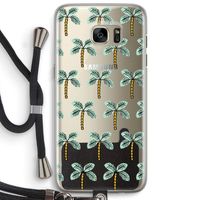 Paradise: Samsung Galaxy S7 Edge Transparant Hoesje met koord