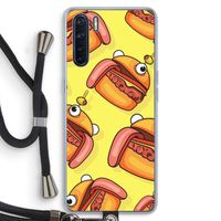 Hamburger: Oppo A91 Transparant Hoesje met koord