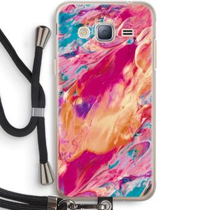 Pastel Echoes: Samsung Galaxy J3 (2016) Transparant Hoesje met koord