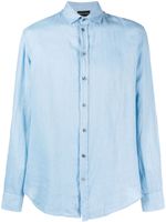 Emporio Armani chemise boutonnée à manches longues - Bleu - thumbnail