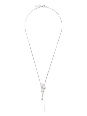 TASAKI collier en or blanc 18ct orné de perles Akoya et de diamants - Argent