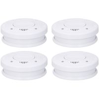 4x Optische rookmelders wit 4x Optische rookmelders wit