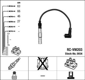 Bougiekabelset RCVW203