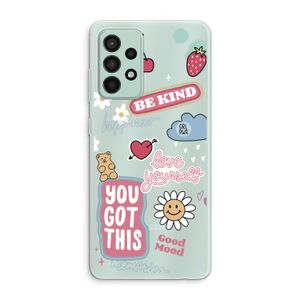 Positivity: Samsung Galaxy A52s 5G Transparant Hoesje