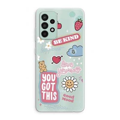 Positivity: Samsung Galaxy A52s 5G Transparant Hoesje