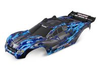 Body, Rustler 4X4 VXL, blue/ window, grill, lights decal sheet (TRX-6717X) - thumbnail