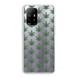 Weed: Oppo A94 5G Transparant Hoesje
