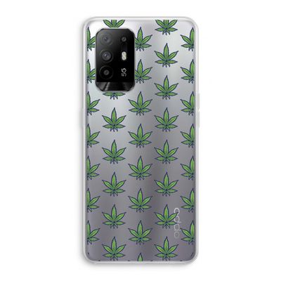 Weed: Oppo A94 5G Transparant Hoesje