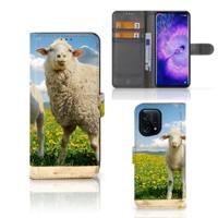 OPPO Find X5 | Telefoonhoesje | Met pasjeshouder | Schaap en Lammetje