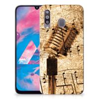 Samsung Galaxy M30 | Siliconen hoesje | met foto Bladmuziek