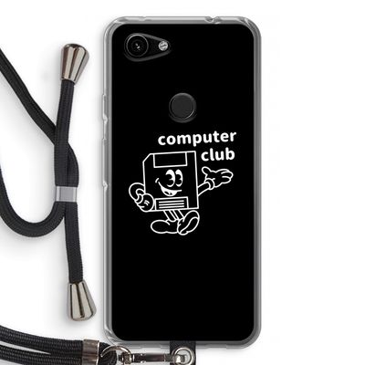 Floppyhead: Pixel 3a Transparant Hoesje met koord