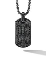 David Yurman pendentif en argent serti de diamants - Noir - thumbnail