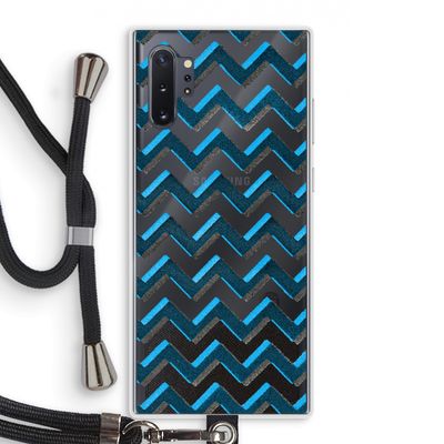 Onderbroken lijn: Samsung Galaxy Note 10 Plus Transparant Hoesje met koord