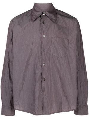OUR LEGACY chemise Coco 70's à manches longues - Violet