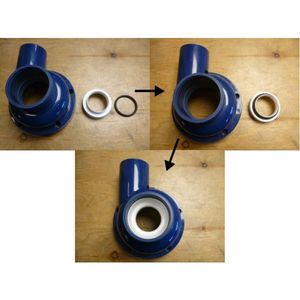 Blue Eco 240/320W Verstelbare Pompkop - Energiezuinig, Geluidsarm & Duurzaam voor Vijver/Zwembad