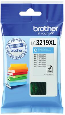 Brother inktcartridge, 1.500 pagina&apos;s, OEM LC-3219XLC, cyaan
