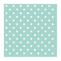 Ambiente Servetten - 20x stuks - met stippen - groen - blauw - 33 x 33 cm