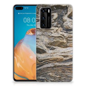 Huawei P40 TPU Siliconen Hoesje Steen