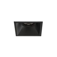 Astro - Minima Slimline Square Fixed Fire-Rated IP65 mat zwart Spot / Plafondlamp - thumbnail
