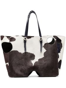 Off-White sac cabas à motif animalier - Bleu