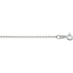 TFT Collier Witgoud Anker Gediamanteerd 1,3 mm 50 cm