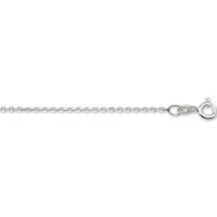 TFT Collier Witgoud Anker Gediamanteerd 1,3 mm 50 cm