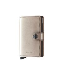 Secrid Miniwallet Portemonnee Metallic champagne & brown Dames portemonnee - thumbnail