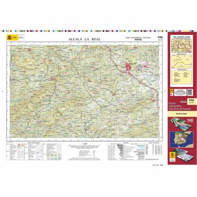 Topografische kaart 990 MT50 Alcalá la Real | CNIG - Instituto Geográfico Nacional1