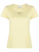 PINKO t-shirt en coton à oiseaux brodés - Jaune - thumbnail