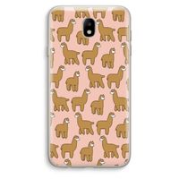 Alpacas: Samsung Galaxy J7 (2017) Transparant Hoesje