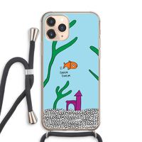 Aquarium: iPhone 11 Pro Max Transparant Hoesje met koord