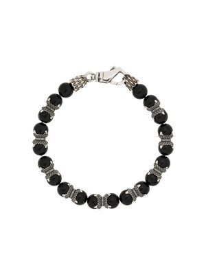 Emanuele Bicocchi bracelet orné de perles - Noir