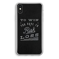 Risk loss: iPhone X Transparant Hoesje