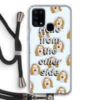 Hello: Samsung Galaxy M31 Transparant Hoesje met koord