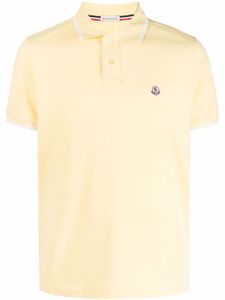 Moncler Poloshirt met logopatch - Geel