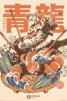 Illustrata Dragon Sushi Poster 61x91.5cm - thumbnail