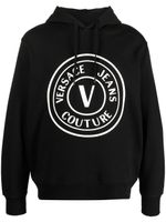 Versace Jeans Couture hoodie en coton à logo imprimé - Noir - thumbnail