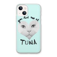 You had me at tuna: iPhone 13 mini Transparant Hoesje