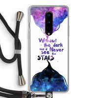 Stars quote: OnePlus 8 Transparant Hoesje met koord