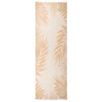 VidaXL Buitenkleed met bladpatroon platgeweven 80x250 cm