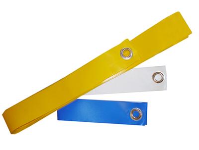 SET DELIMITING BANDS FOR BEACH FOOTBALL FIELD