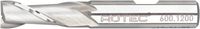 Rotec HSS-E Spiebaanfrees, ongecoat, ø4 - ø4x7x51xø6mm Z=2 / DIN 327-B / kort - 6000400